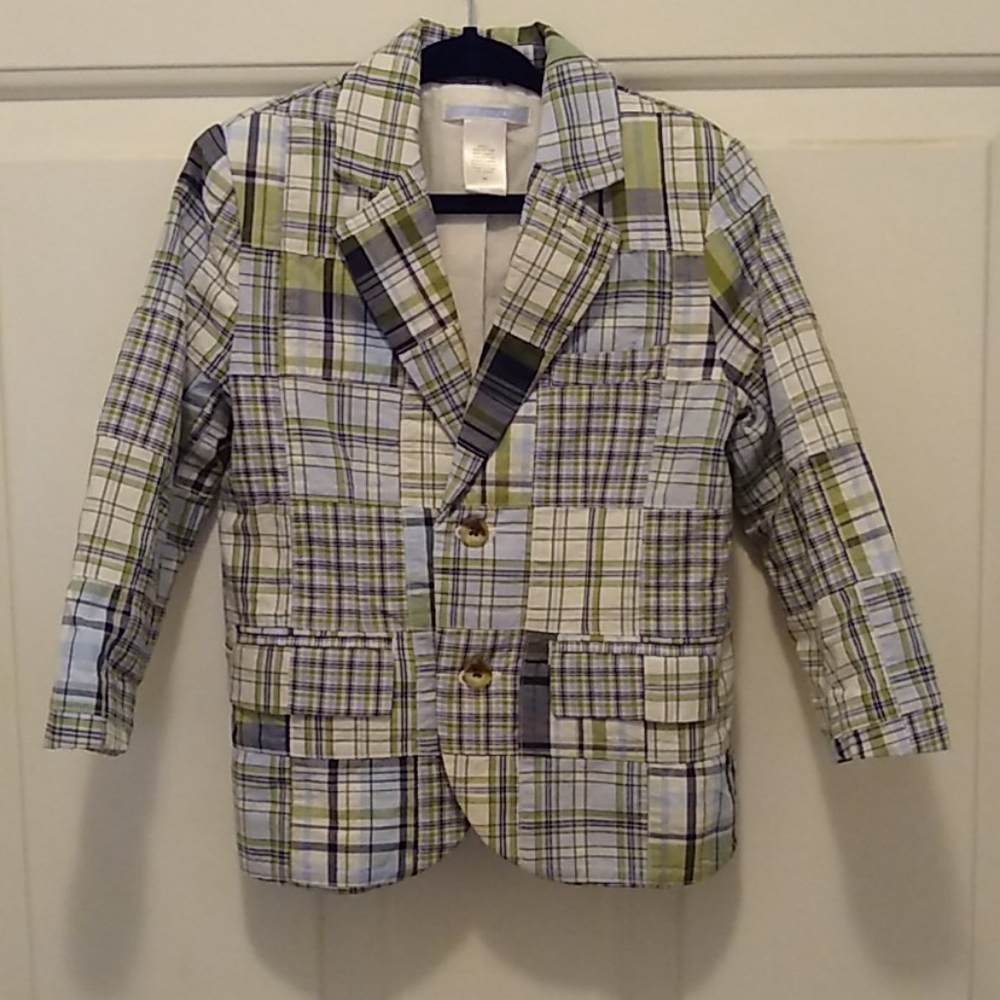 Janie and Jack Plaid Blazer